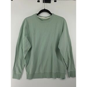 Tasc Performance Mens Bamboo Organic Cotton Crewneck Sweatshirt Sage Green Large